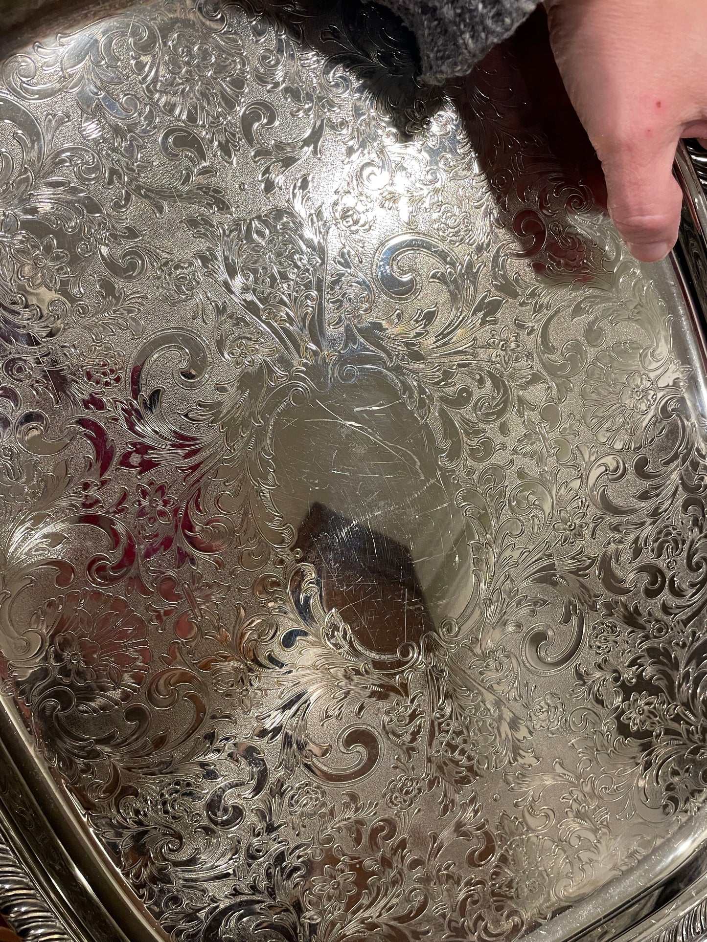 Vintage Silver Altar Tray