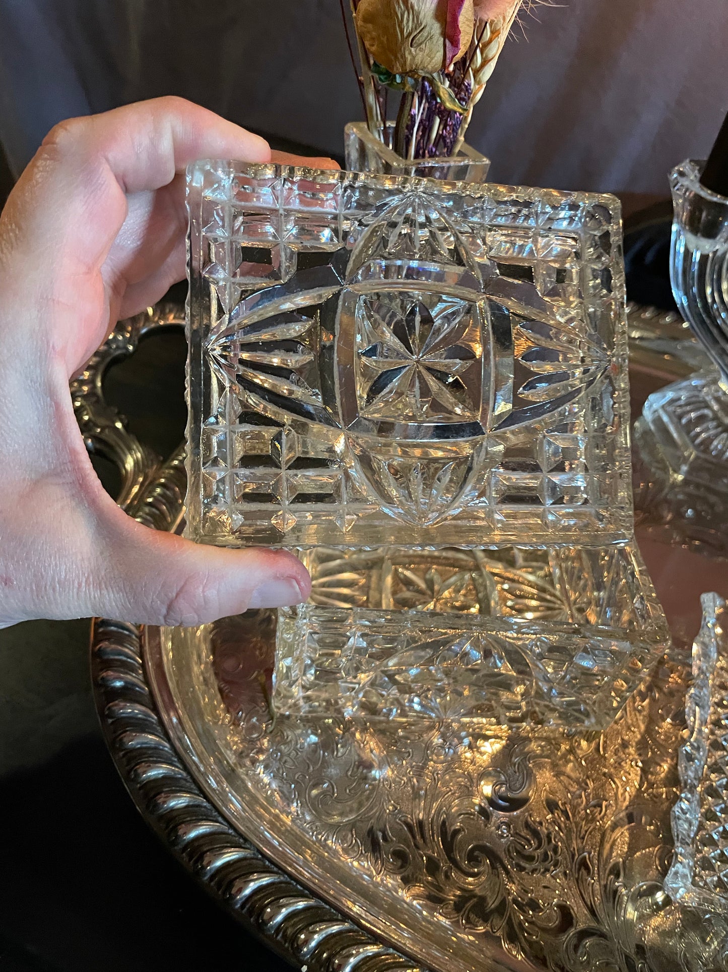 Vintage Silver Altar Tray
