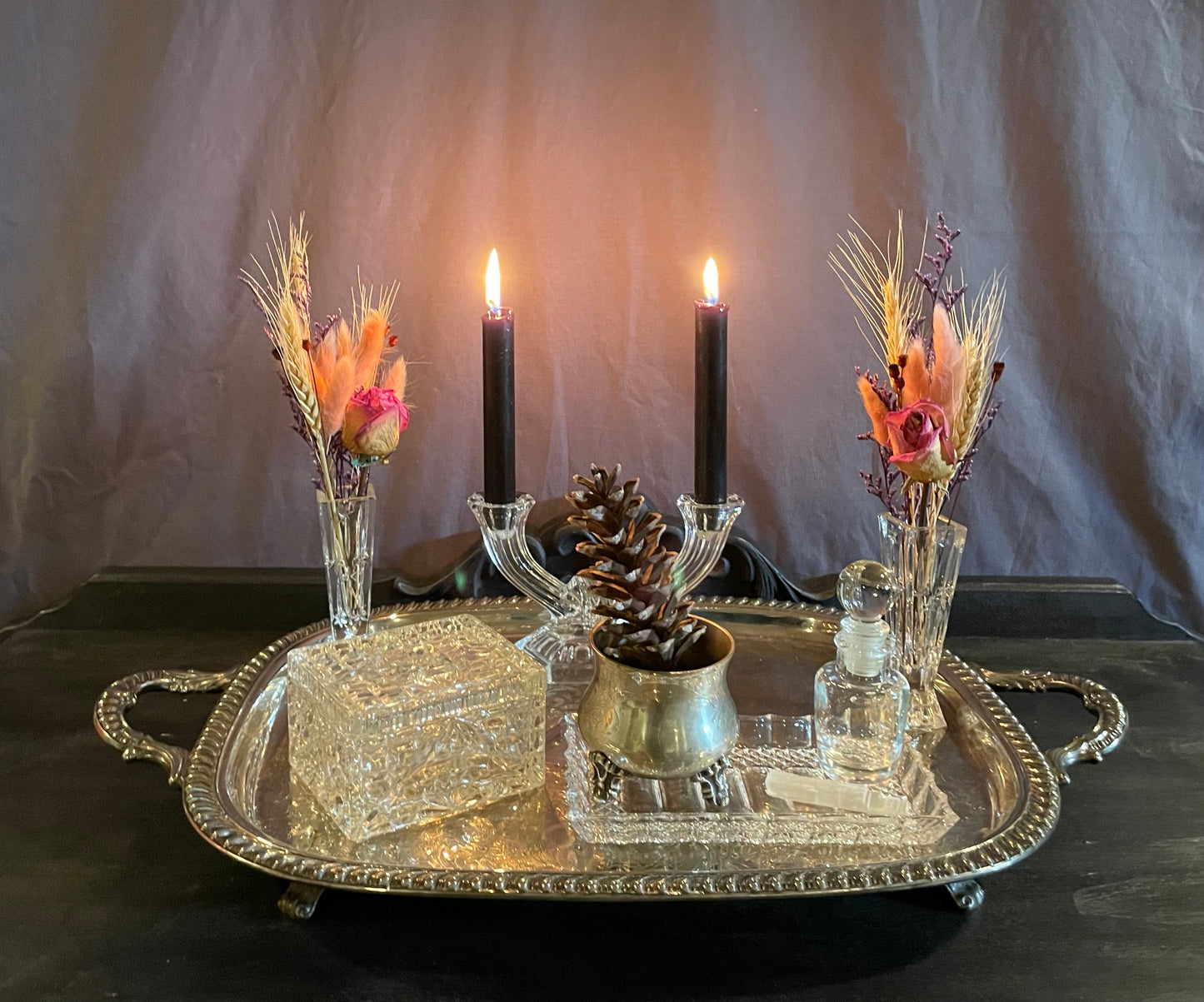 Vintage Silver Altar Tray
