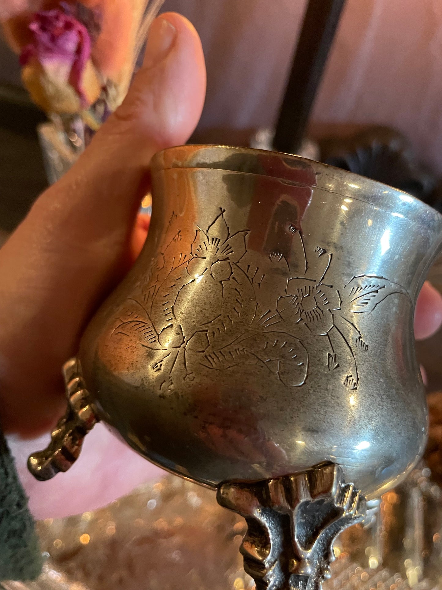 Vintage Silver Altar Tray