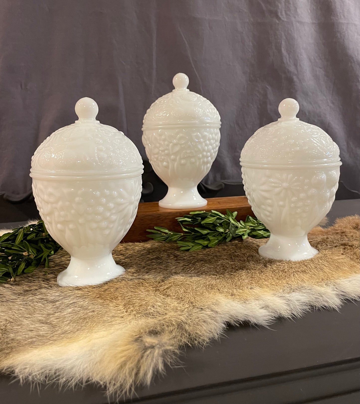 White Milk Dish with Lid