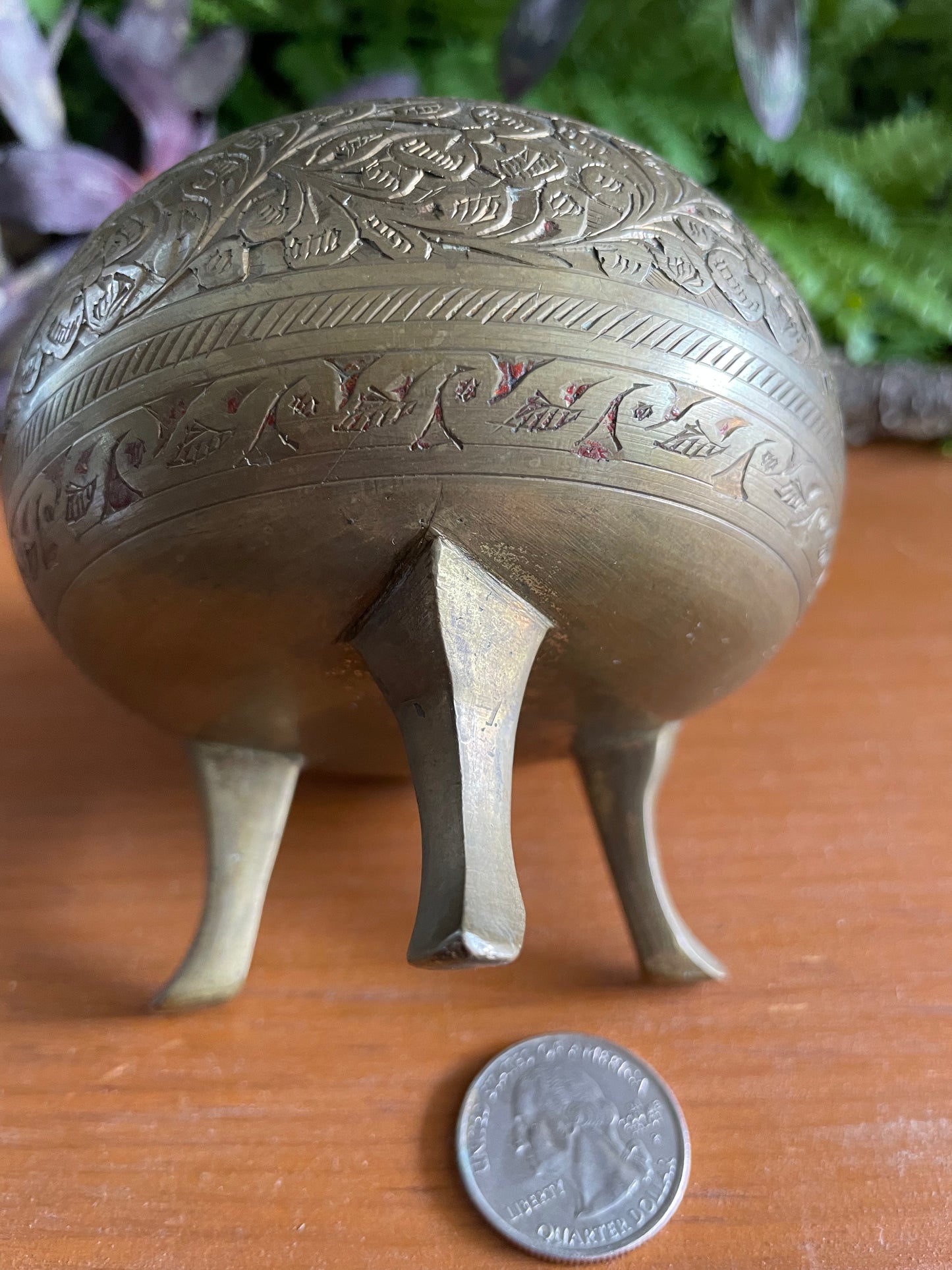 Vintage Brass Cauldron